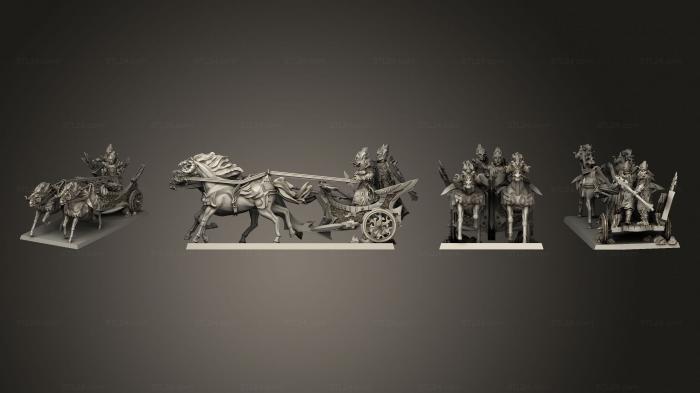 Figurines heroes, monsters and demons (hunting chariot, STKM_6089) 3D models for cnc