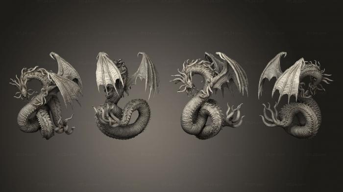 Figurines heroes, monsters and demons (Hunting Horror, STKM_6091) 3D models for cnc