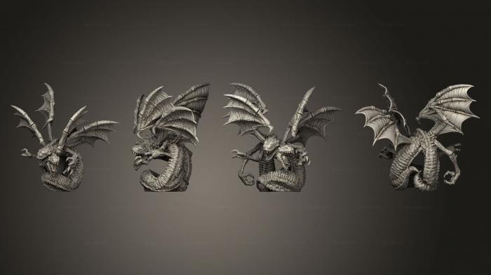 Статуэтки герои, монстры и демоны (ОХОТНИЧЬИ УЖАСЫ, STKM_6092) 3D модель для ЧПУ станка