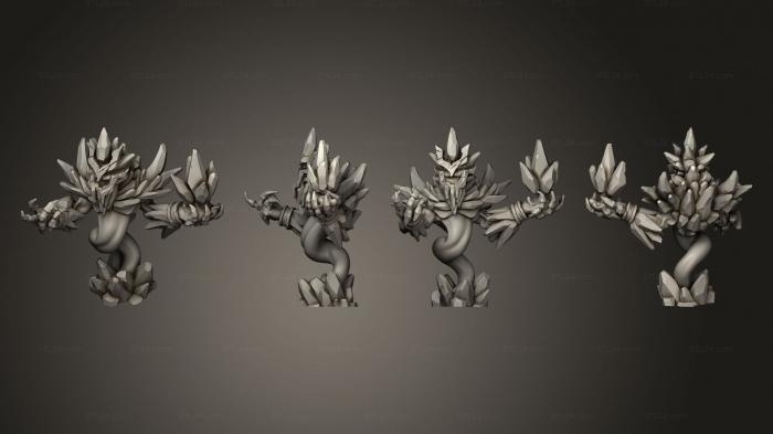 Figurines heroes, monsters and demons (Ice Elemental 02, STKM_6101) 3D models for cnc