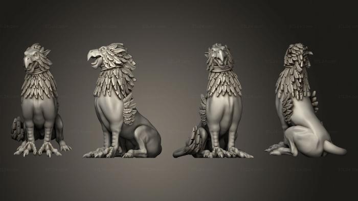Figurines heroes, monsters and demons (Imp Kindr Archer Griphound, STKM_6116) 3D models for cnc