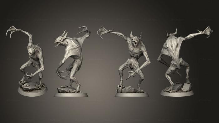 Figurines heroes, monsters and demons (Imperfect Vampire Attack 2, STKM_6120) 3D models for cnc