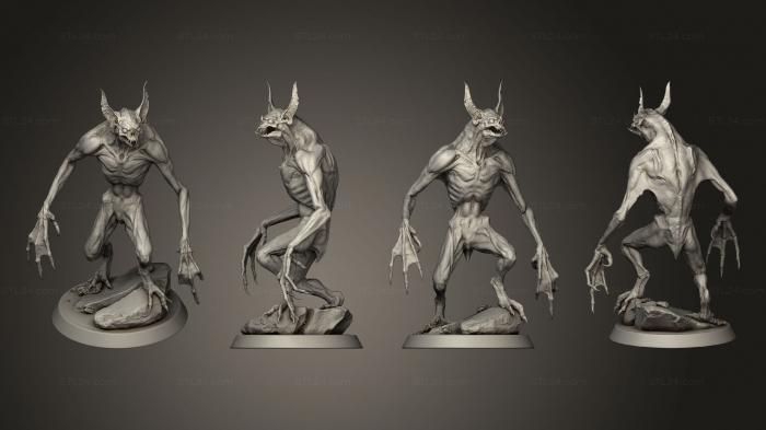 Figurines heroes, monsters and demons (Imperfect Vampire Lookout 2, STKM_6122) 3D models for cnc