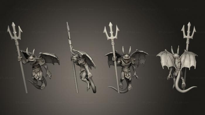 Figurines heroes, monsters and demons (Imps, STKM_6126) 3D models for cnc
