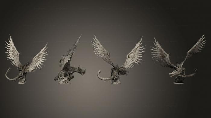 Figurines heroes, monsters and demons (Inconel Dragon s, STKM_6127) 3D models for cnc