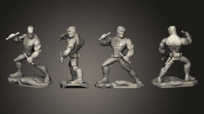 Figurines heroes, monsters and demons (Infinity Daredevilclassic G, STKM_6138) 3D models for cnc