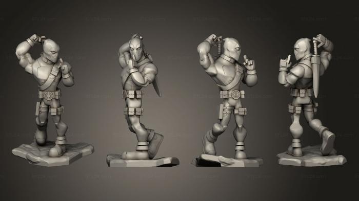Figurines heroes, monsters and demons (Infinity Deadpool, STKM_6139) 3D models for cnc