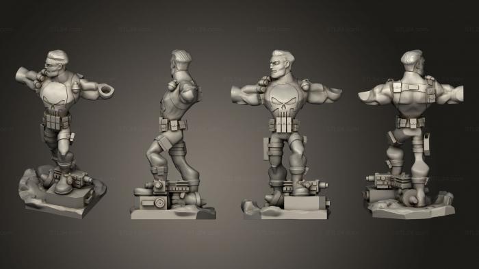 Figurines heroes, monsters and demons (Infinity punisher, STKM_6143) 3D models for cnc