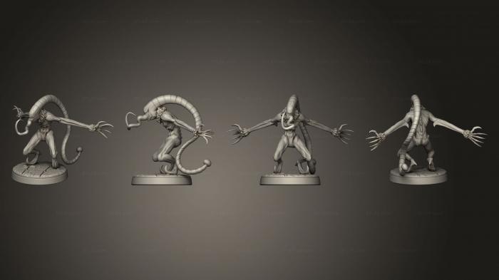 Figurines heroes, monsters and demons (Insanity Lesser Fiend 02, STKM_6160) 3D models for cnc
