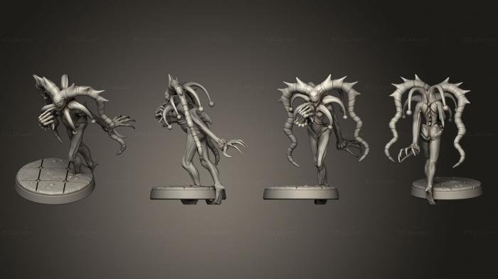 Статуэтки герои, монстры и демоны (Безумие Низшего Злодея 04, STKM_6162) 3D модель для ЧПУ станка