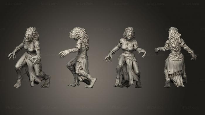 Figurines heroes, monsters and demons (Into the Woods Hybrid Were Wolf, STKM_6172) 3D models for cnc