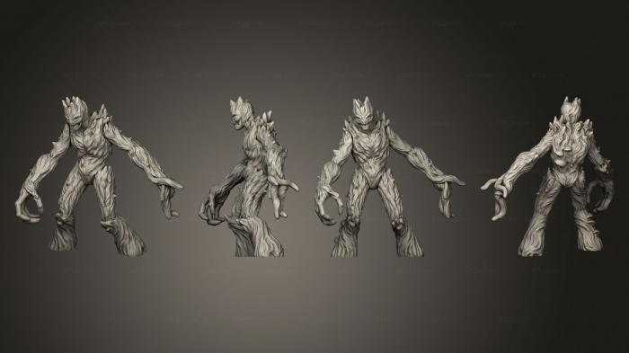 Статуэтки герои, монстры и демоны (В лес от Гнили деревьев 3, STKM_6175) 3D модель для ЧПУ станка