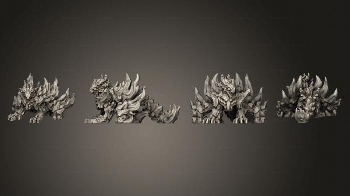 Статуэтки герои, монстры и демоны (Железный Дракон, STKM_6188) 3D модель для ЧПУ станка
