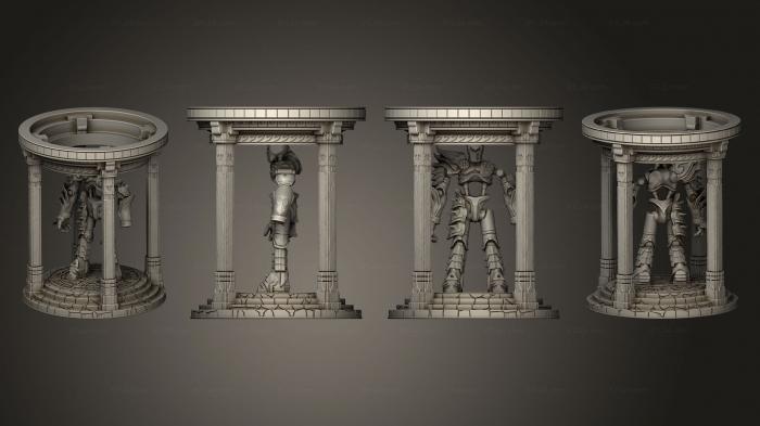 Figurines heroes, monsters and demons (Iron Golem Construction Station, STKM_6192) 3D models for cnc