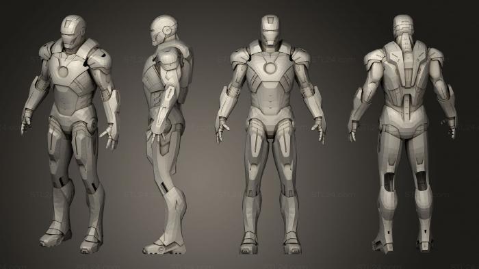 Figurines heroes, monsters and demons (Iron Man Armor Mark 07, STKM_6197) 3D models for cnc