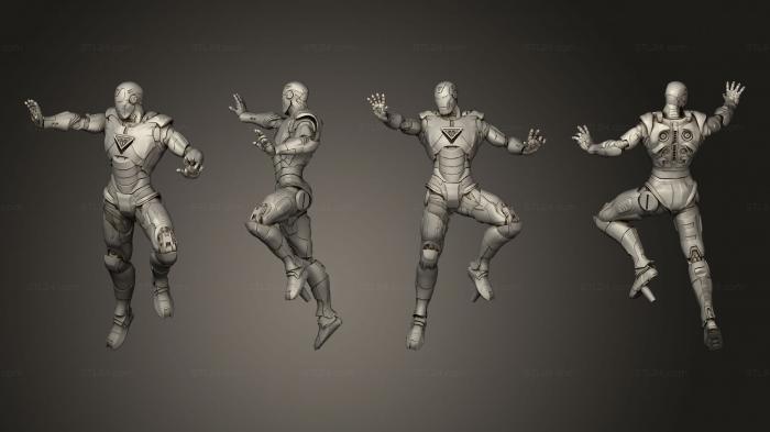 Figurines heroes, monsters and demons (Iron Man v 2, STKM_6201) 3D models for cnc