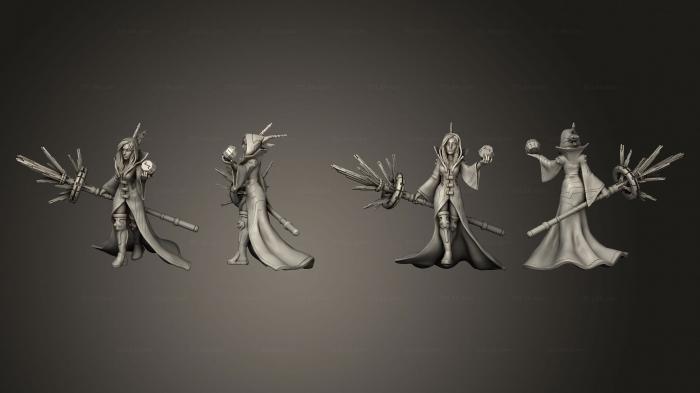 Статуэтки герои, монстры и демоны (Джайна - наномудрая 2, STKM_6225) 3D модель для ЧПУ станка