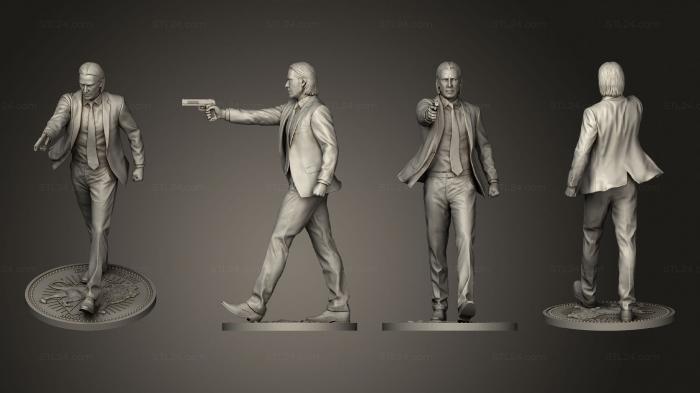 Figurines heroes, monsters and demons (John Wick, STKM_6248) 3D models for cnc