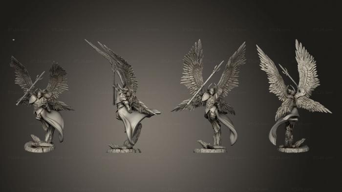 Статуэтки герои, монстры и демоны (Ангел-Судья Женского Пола 1 003, STKM_6273) 3D модель для ЧПУ станка