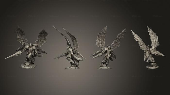 Статуэтки герои, монстры и демоны (Ангел-Судья Мужского пола 1 001, STKM_6275) 3D модель для ЧПУ станка