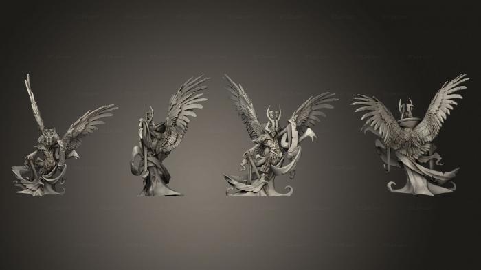Figurines heroes, monsters and demons (K Sheelks the Ring Leader With Wings, STKM_6280) 3D models for cnc