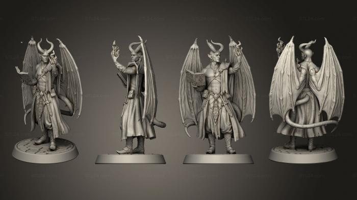 Статуэтки герои, монстры и демоны (Кайрон - Чародей, STKM_6285) 3D модель для ЧПУ станка