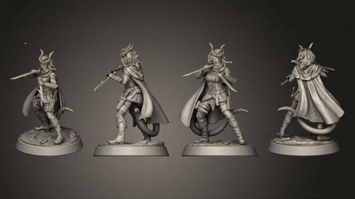 Figurines heroes, monsters and demons (Kallista Everun, STKM_6288) 3D models for cnc
