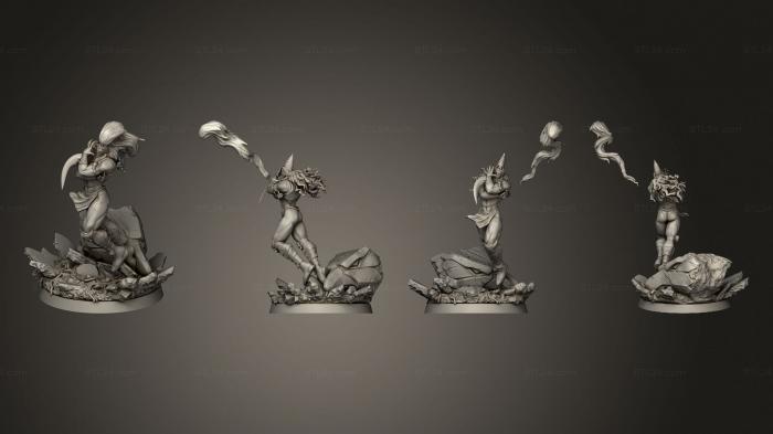 Figurines heroes, monsters and demons (Kar Guardian Fabulous Pillar Guardians, STKM_6293) 3D models for cnc