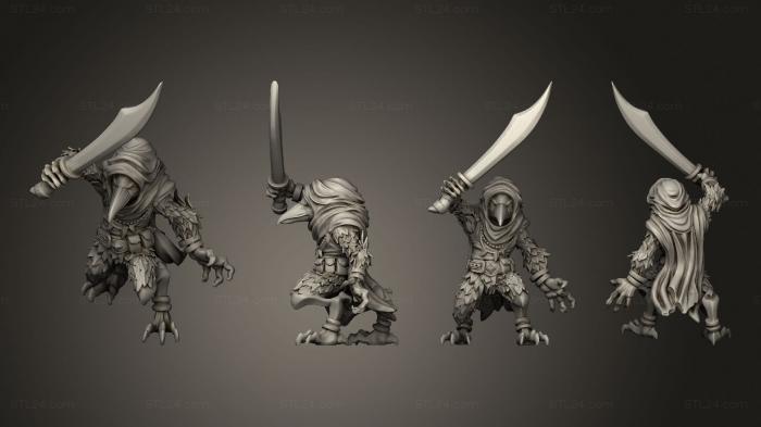 Figurines heroes, monsters and demons (Kenku A, STKM_6312) 3D models for cnc
