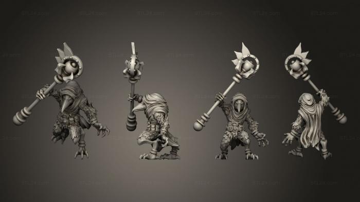 Figurines heroes, monsters and demons (Kenku B, STKM_6313) 3D models for cnc