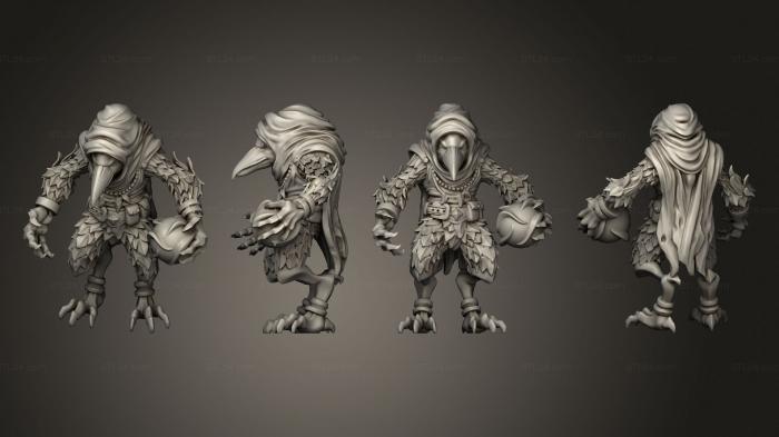 Figurines heroes, monsters and demons (Kenku E, STKM_6317) 3D models for cnc