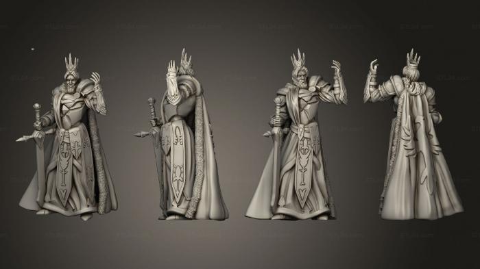 Figurines heroes, monsters and demons (Kingdom of Thamarya King, STKM_6338) 3D models for cnc