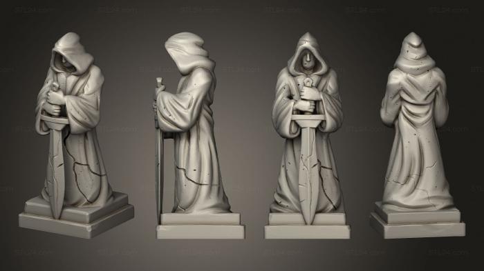 Figurines heroes, monsters and demons (Kingdom of Thamarya MSLM Monk Statue A, STKM_6339) 3D models for cnc
