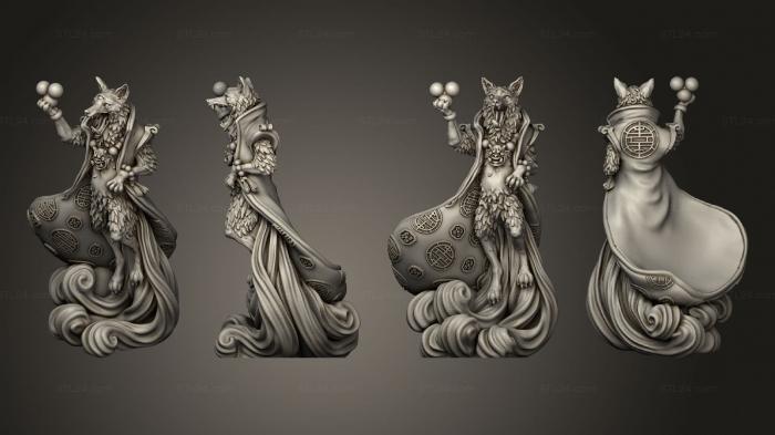 Figurines heroes, monsters and demons (Kitsune v 2, STKM_6349) 3D models for cnc
