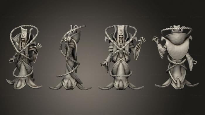Статуэтки герои, монстры и демоны (Леди Шепот Смерти, STKM_6381) 3D модель для ЧПУ станка