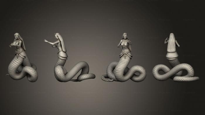 Figurines heroes, monsters and demons (Lamia Angry Large, STKM_6382) 3D models for cnc