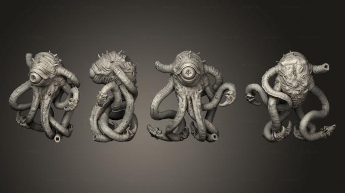 Figurines heroes, monsters and demons (Lamprey Watcher Body Indented Iris, STKM_6389) 3D models for cnc