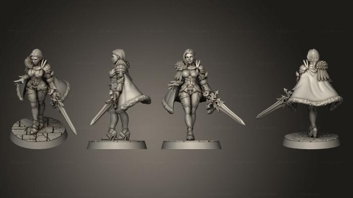 Figurines heroes, monsters and demons (Leanne, STKM_6405) 3D models for cnc