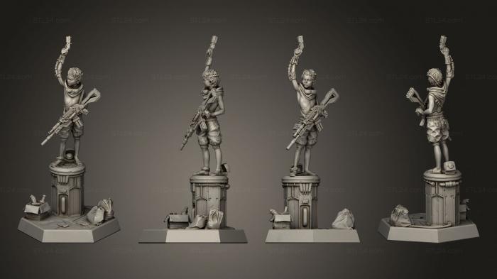 Figurines heroes, monsters and demons (Lil Dice Spotter, STKM_6422) 3D models for cnc