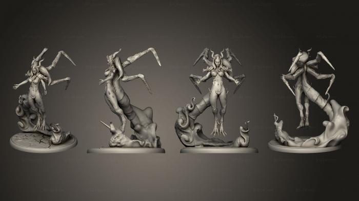 Статуэтки герои, монстры и демоны (Магия Лилит Большая, STKM_6426) 3D модель для ЧПУ станка