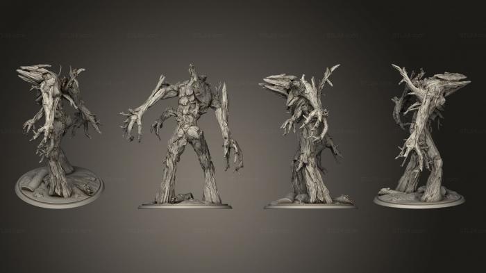 Статуэтки герои, монстры и демоны (Повелитель Треантского солдата, STKM_6460) 3D модель для ЧПУ станка