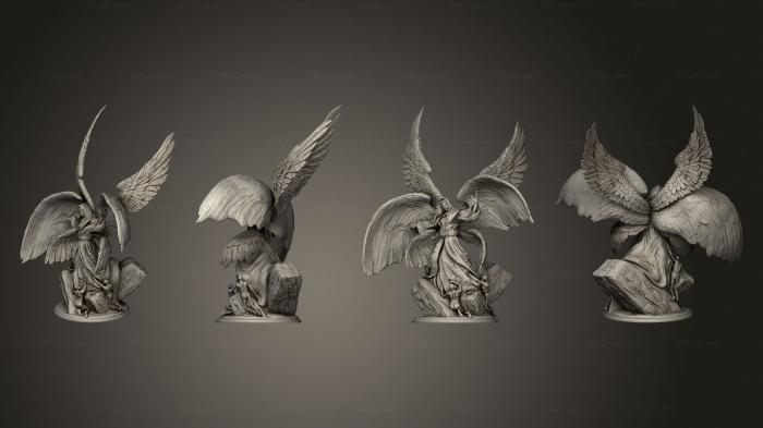 Figurines heroes, monsters and demons (Lucifer Huge, STKM_6470) 3D models for cnc