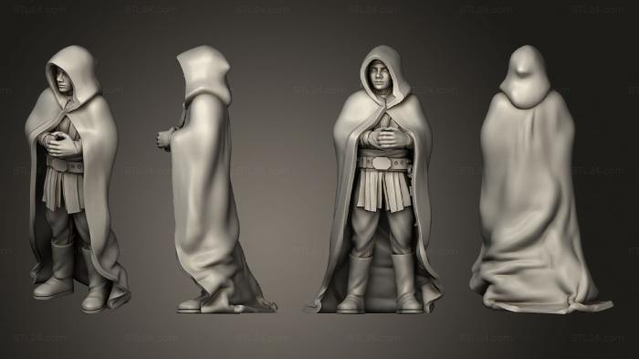 Figurines heroes, monsters and demons (Luke 3 Hood Up, STKM_6473) 3D models for cnc
