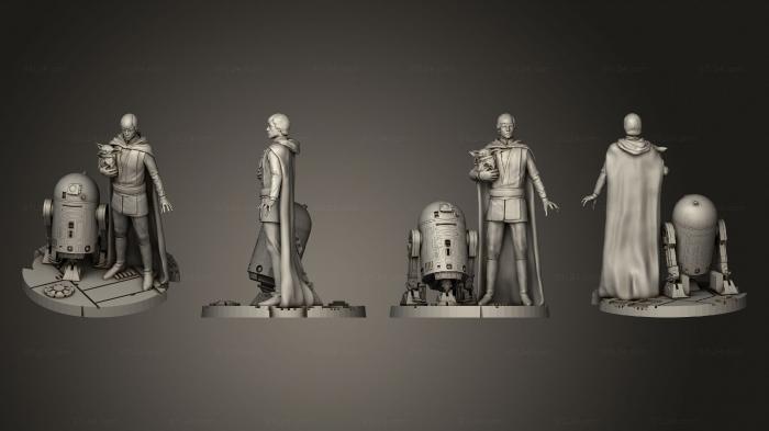 Figurines heroes, monsters and demons (Luke The Mandalorian 01, STKM_6474) 3D models for cnc