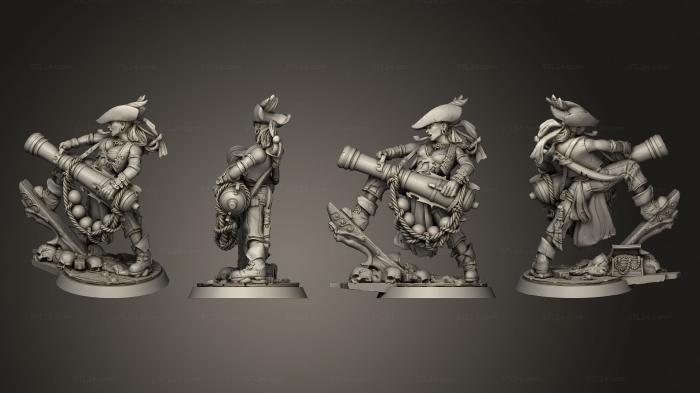 Figurines heroes, monsters and demons (Mad Wren Cannoner, STKM_6484) 3D models for cnc