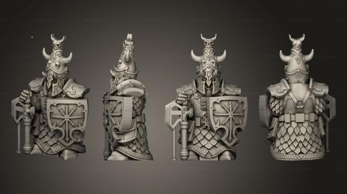 Figurines heroes, monsters and demons (Maghmorin Warrior Statue 2, STKM_6489) 3D models for cnc