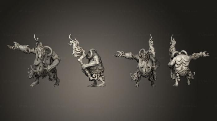 Figurines heroes, monsters and demons (Magic troll, STKM_6490) 3D models for cnc
