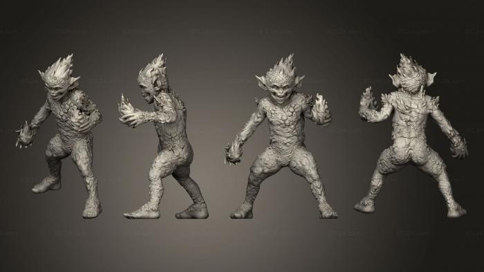 Figurines heroes, monsters and demons (Magmin Fireball, STKM_6491) 3D models for cnc