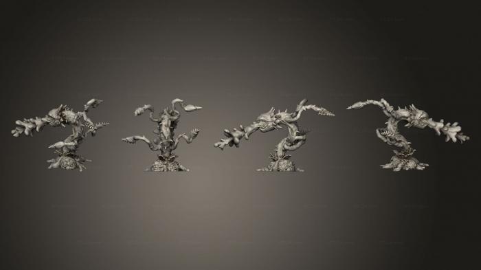Статуэтки герои, монстры и демоны (Кислотная Атака Растения-Людоеда Крупная, STKM_6504) 3D модель для ЧПУ станка