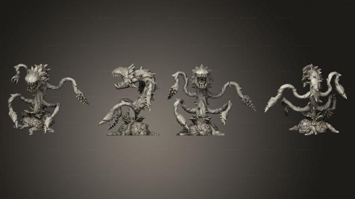 Figurines heroes, monsters and demons (Man Eating Plant Large, STKM_6507) 3D models for cnc